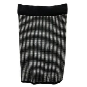 Ann Taylor black/white wool patterned skirt NWT size S